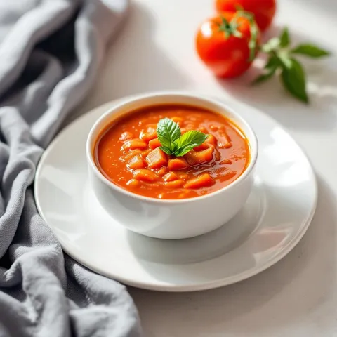 Canned soup, tomato