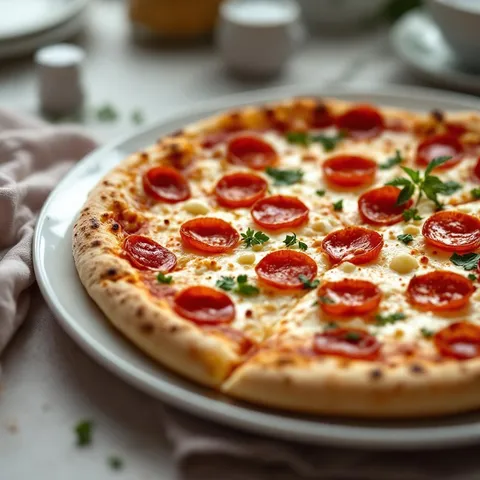 Pizza, frozen, pepperoni