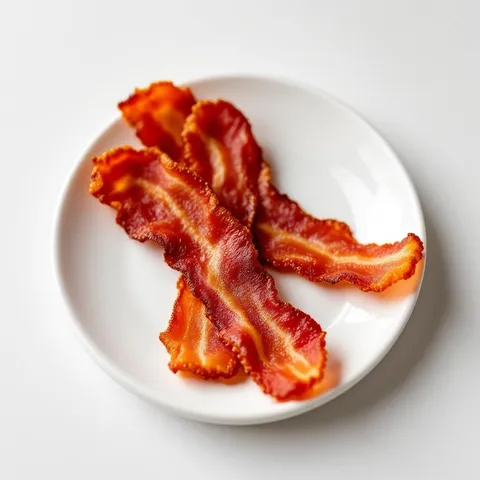 Plant-based bacon strips
