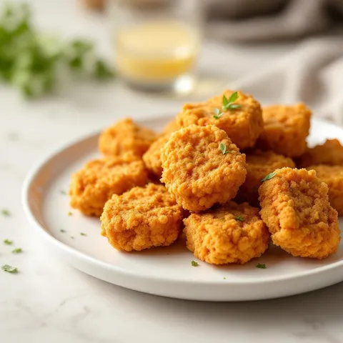 Plant-Based Chicken, breaded, fried