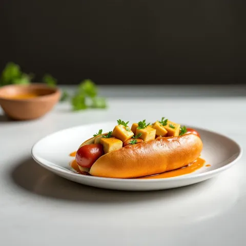 Plant-based hot dog