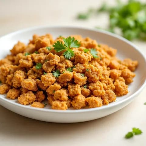 Textured vegetable protein (TVP), dry
