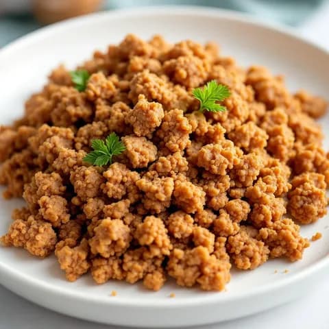 Textured vegetable protein (TVP), hydrated