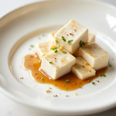 Tofu, hard, prepared with nigari