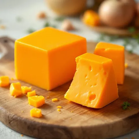 Vegan cheese, cheddar style